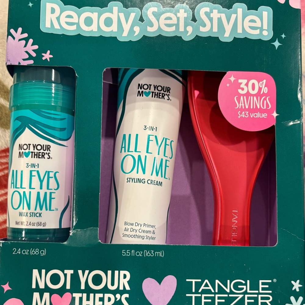 Not Your Mother's All Eyes On Me Hair Styling Set - Blue and Red